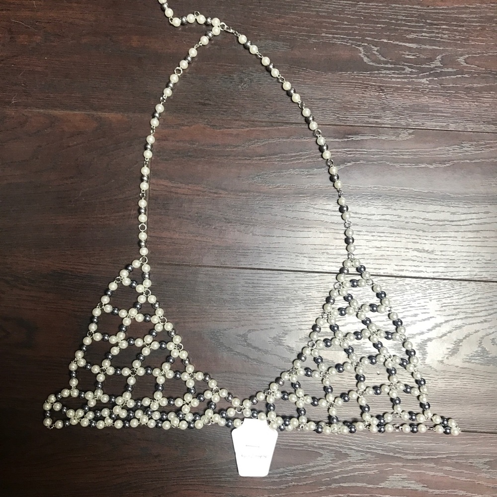 Pearl chain bralette